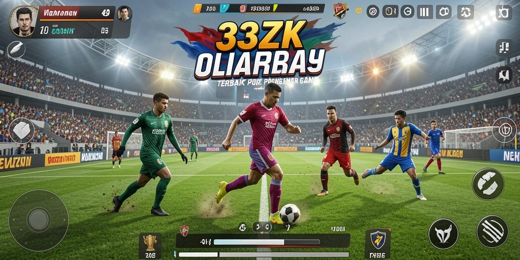Tampilan gameplay seru dalam 33ZK yang menampilkan berbagai cabang olahraga.