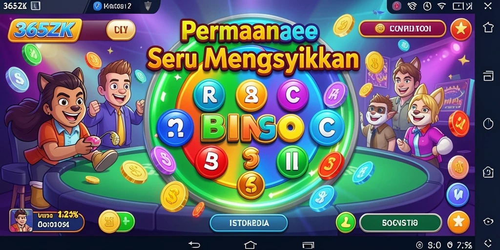 Tampilan menarik gameplay Bingo di 365ZK.