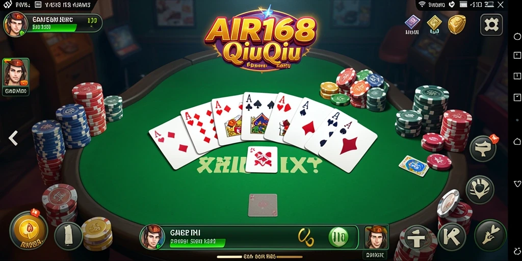 Tampilan gameplay seru dari AIR168 saat memainkan QiuQiu.