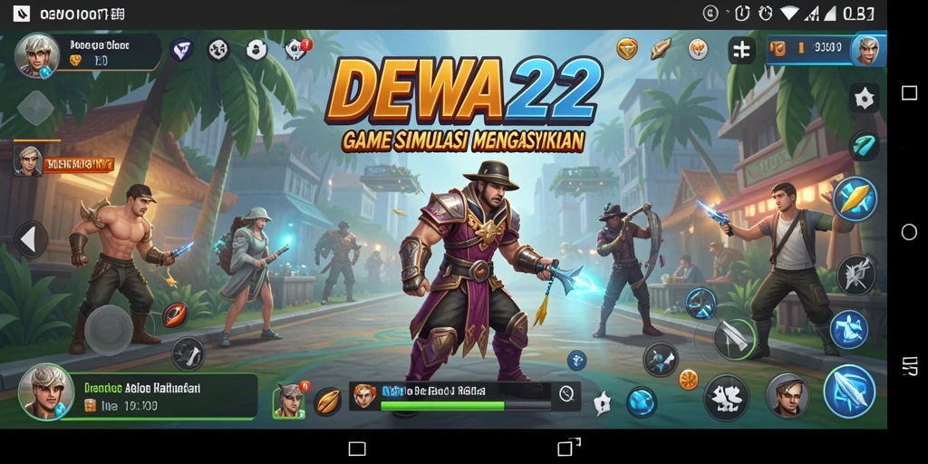 Tampilan gameplay DEWA22 dengan simulasi yang menarik.