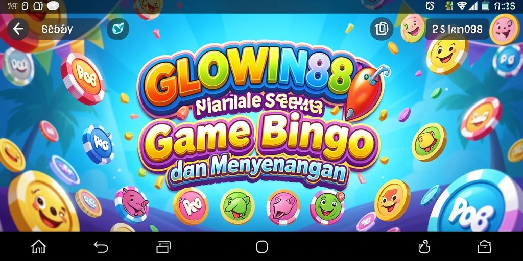 Tampilan gameplay seru GLOWIN88 dengan angka Bingo yang menarik.