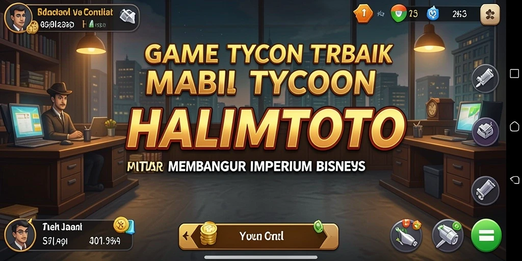 Gameplay menarik HALIMTOTO dengan berbagai pilihan bisnis.