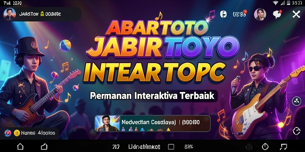 Gameplay seru JABARTOTO dengan berbagai lagu dan tantangan.