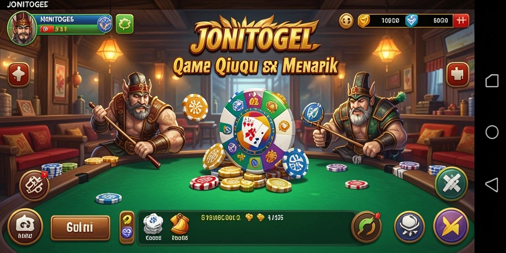 Screenshot gameplay QiuQiu menampilkan keseruan bermain JONITOGEL.