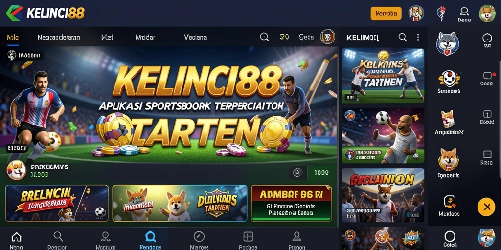 Tampilan utama KELINCI88 dengan berbagai pilihan taruhan.