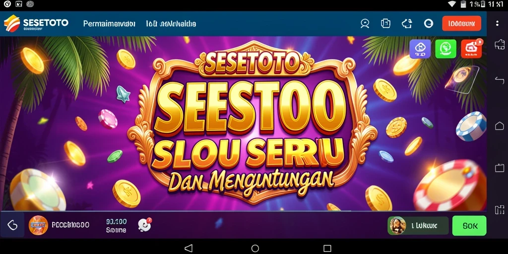 Tampilan menarik dari gameplay SESETOTO yang menyenangkan.