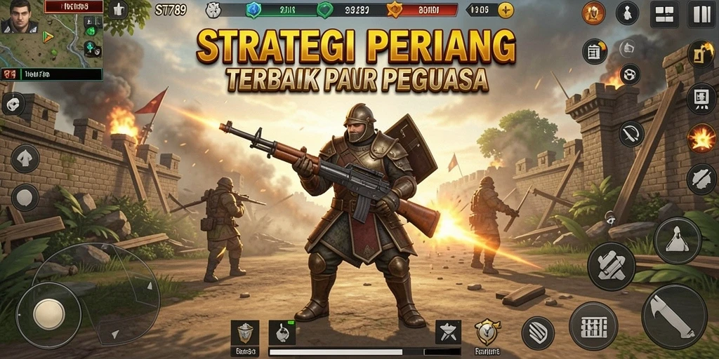 Tampilkan gameplay ST789 dengan pertempuran strategi mendebarkan.