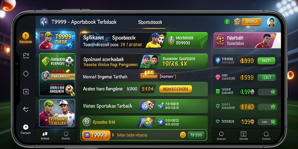 Screenshot utama T9999 menampilkan pengalaman taruhan yang menarik.