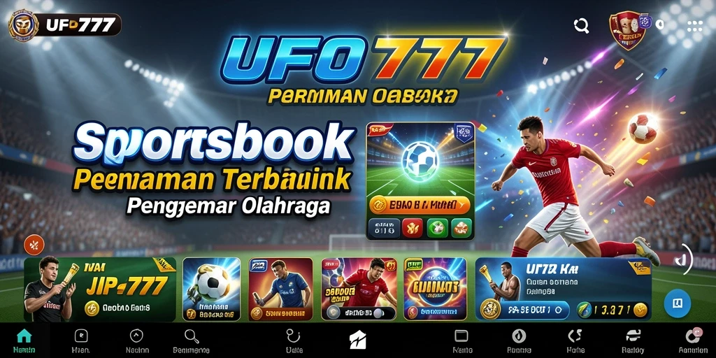 Screenshot menunjukkan antarmuka taruhan olahraga UFO777 yang menarik.